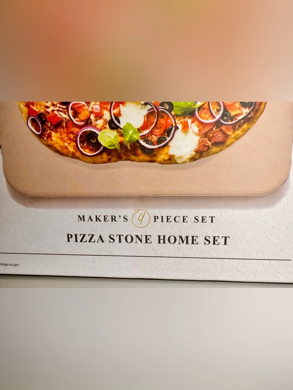 Buon Appetito Premium Pizza Stone with Rack and Utensils